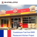 Guadeloupe Fast Food BKB Restaurant Kitchen Project Por Shinelong